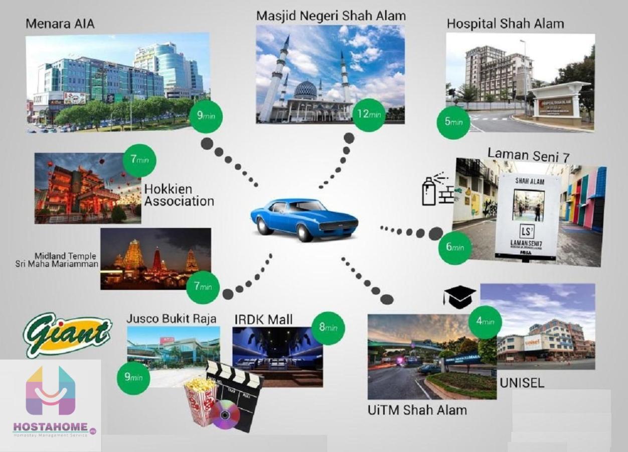 Hostahome Suites At I-City, Central Mall Shah Alam Buitenkant foto